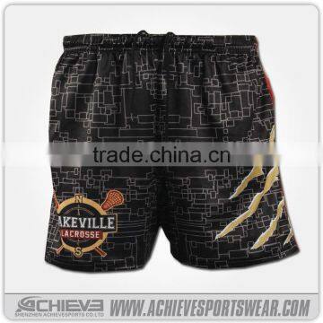 Latest Design Sublimation Breathable Rugby League Playing Short Customized Rugby Training Shorts