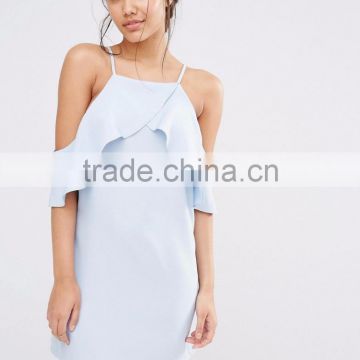 women's Frill Front summer night dress