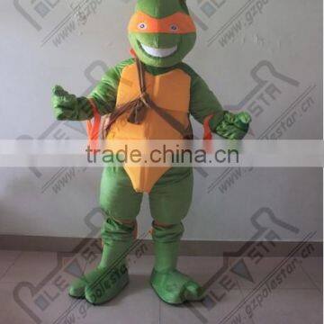 The tortoise mascot cartoon costume yellow patch