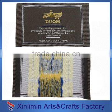 customized beatiful hot customized woven clothing fabric label tag