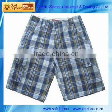 BU-011A Mens Walk Check Shorts