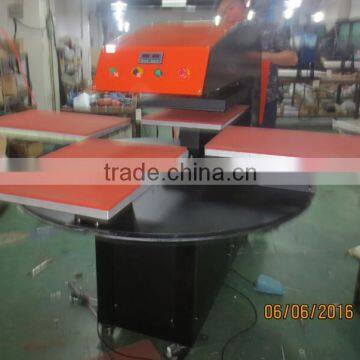 Automatic Four Stations High Efficient Tshirt Sports Wear Underwear Automatic Heat Press Machine photo-5