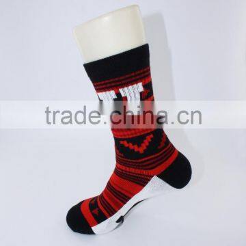 thick sport socks men with rib on leg