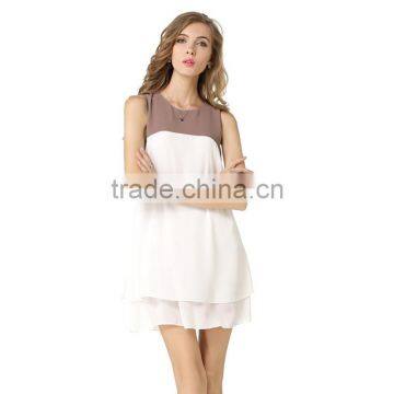 Maxnegio Fashion Woman Chiffon Straight Casual Dress photo-2