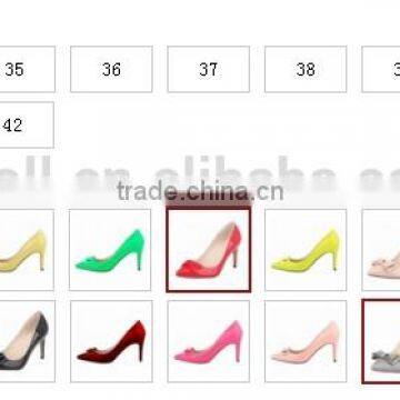 2017 Wholesale Size 35-42 Fashion Ladies Bow Pumps