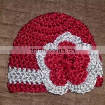Newborn Handmade Sweater Set Crochet Cardigan and Cap photo-3