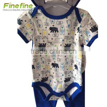 Cheap Newborn Fancy Fresh Cotton Baby Clothing Set Wholesale