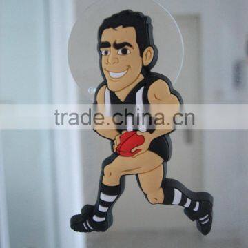 Suction Cup Football Character Soccer Character Figurine for Window photo-2