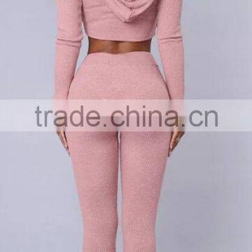Runwaylover EY2354B Ladies 2017 Sport Suits , Sexy Crop Top And Pants photo-2