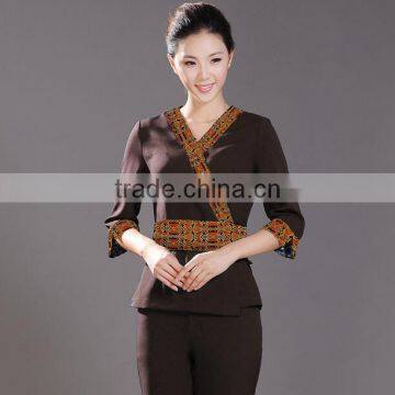 Custom Fashion Design Wholesale Price Spa Beauty Salon Uniform for Nail Salon photo-3