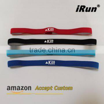 Slim Elasticated Headband No Slip Hairband Holds Your Hair Out of Your Face - Great For Jogging Running Volleyball Workout Yoga photo-3