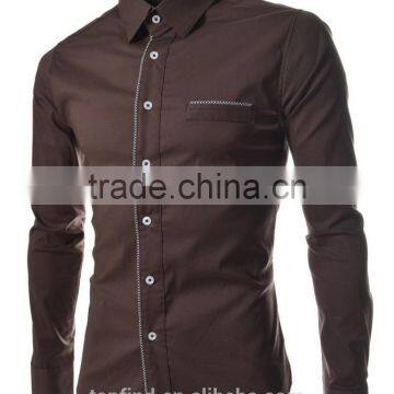 Best Price Korean Style Fashion New Model Slim Fit Casual Shirt for Men photo-4