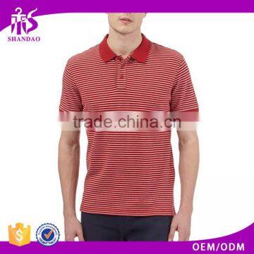 2016 Shandao Wholesale Casual 200g 100% Cotton Short Sleeve Men Customize Logo European Clothing