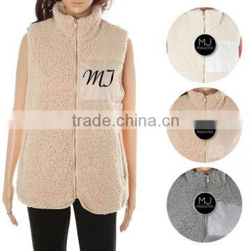 Wholesale Woman Sherpa Vest Clothing