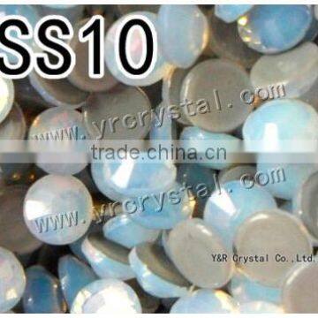 2058HF 1440pcs/lot SS10 white opal Crystal more better than dmc iron on heat HotFix