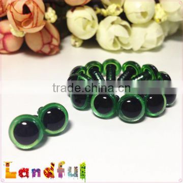 10mm Glitter Metallic Colored Blinking Dark Green Stuffed Doll Craft Eyes