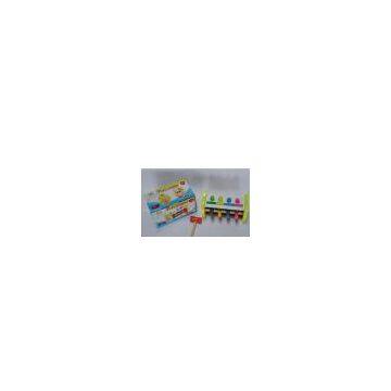 Knock Musical Instrument Xylophone Kids Wooden Play Sets with Bar / Lovely Little Rabbit
