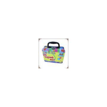 School Lunch Box Cosmetic Box Holiday Tins Manufacuter