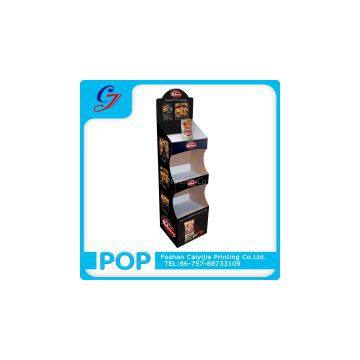 Food Sale Flooring Cardboard Display Stand for Promotional Sale in Supermaket photo-2