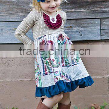 Top Selling Red Chevron Cotton Girls Clothing Sets photo-4