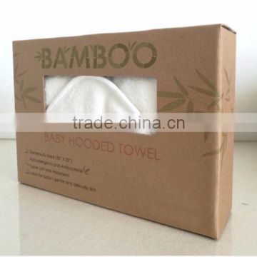 Factory OEM service 100% organic bamboo fiber baby animal bath bamboo hooed baby towel