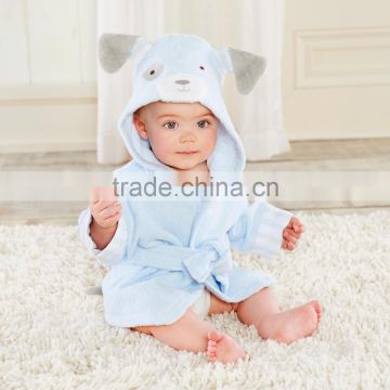 Baby Hooded Cotton Velour Custom Design Beach Towels&Children Absorbency Terry Bathrobes