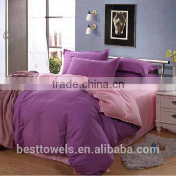 Hot selling cotton solid color ABdesign bedding set