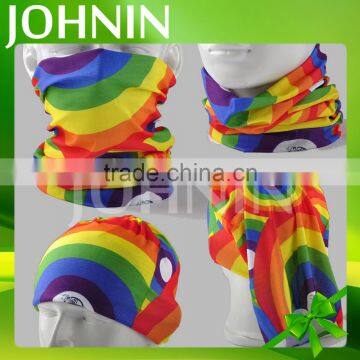 Factory Directly Fast Delivery Polycotton 25*50cm Gay Pride Seamless Bandana