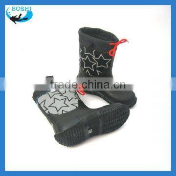 neoprene lining rubber girl shoes