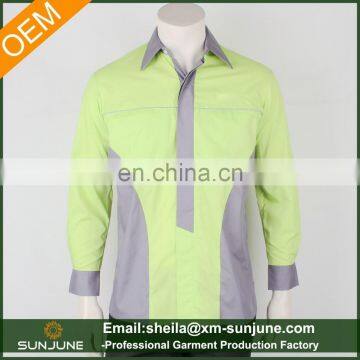 Bolsillo Interior Long Sleeve Unisex Work Shirts Reflective