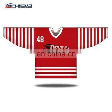 Wholesale Blank Hockey Jersey Custom Half and Half Jerseys photo-5