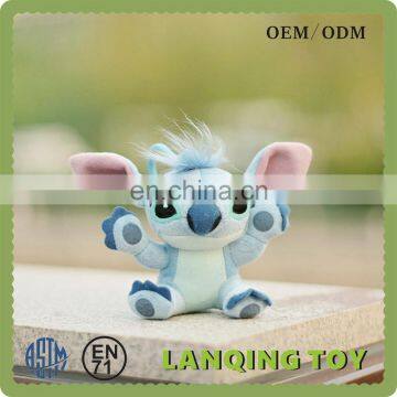 OEM Cute Soft Cartoon Plush Toy Stitch Keychain