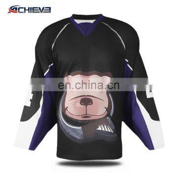 100% polyester cheap ice hockey jerseys pink ice hockey jerseys ice hockey wear custom half and half jerseys