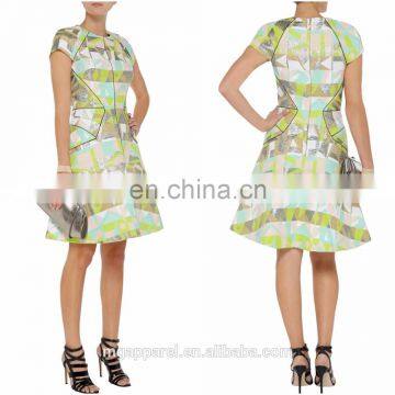 Latest Fashion Dress Design/New Style Clothes for Women,cocktail Party Dress ,cotton-blend Tweed Dress