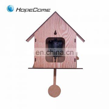 House Shape Cuckoo Wall Clock With Bird Come Out photo-5