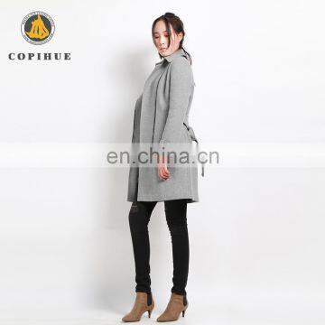 China Manufacturer Woman Apparel Long Gray Ski Coat