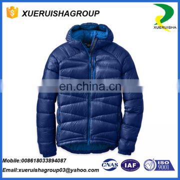 Outdoor sport camping Thicken Cold winter warmth leather goose down jacket