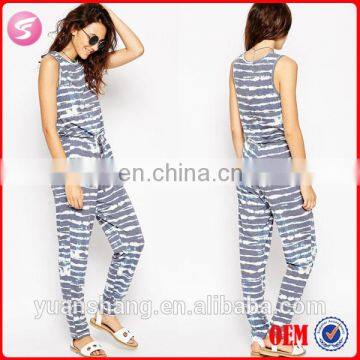 2015 Hot Sale Adult Pattern Jumpsuit For Ladies Jumpsuit