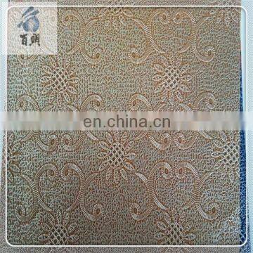 Emboss fashion pvc leather