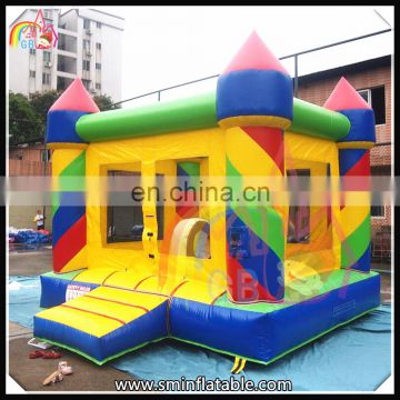 Factory price summer playground colorful inflatable indoor bouncer castle,mini castle jumper for kids