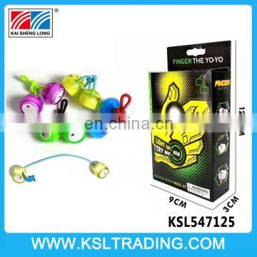 Novel design anti stress four color mix finger yoyo for sales