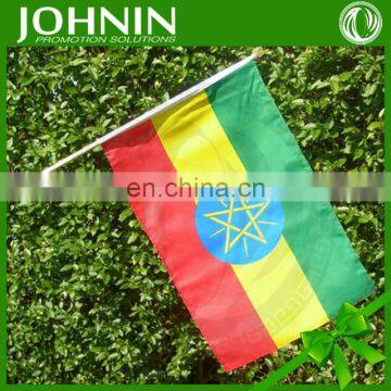 30*45cm Polyester Customized Waving Hand Hold Flag With Plastic Pole photo-2