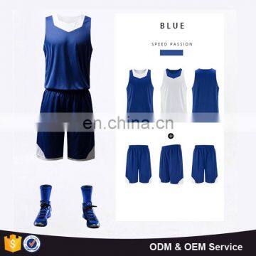 2016 Custom men reversible basketball uniform set