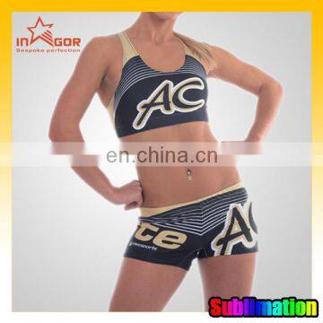 High Quality Sublimation women cheer dance costumes