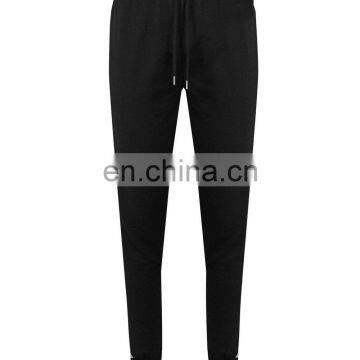 Wholesale 100% cotton elastic waist mens sports blank jogger tapered emboss