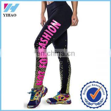 Yihao Trade Assurance New Fashion 2015 Wholesale Custom High Waist Sport 3D Printed Leggings