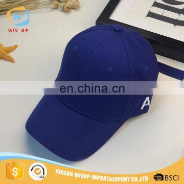 WINUP 100% cotton material plain golf 6 panel baseball cap