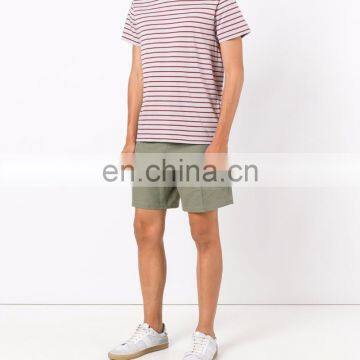 Grey Cotton Striped T-shirt From What we Sew Featuring Short Sleeves photo-3