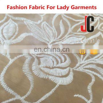 JCM651017 wholesale textile plain dyed organza 100% cotton yarn embroidery supply