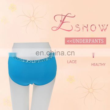 2017 Alibaba Wholesales Hot Sales Lady Sexy Healthy Blue Slim Ruffled Underwear woman panties